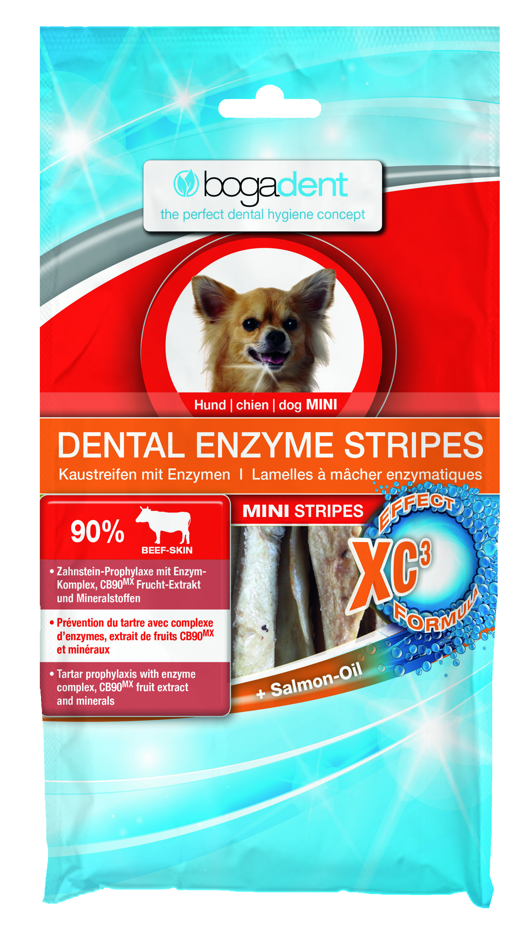 bogadent Dental Enzyme Stripes Hund Mini 100g