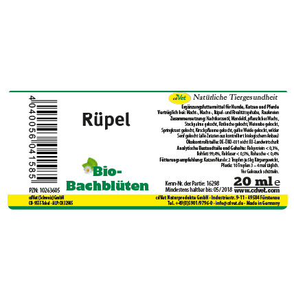 Cdvet Bio-Bachbluten - Rüpel - 20 ml