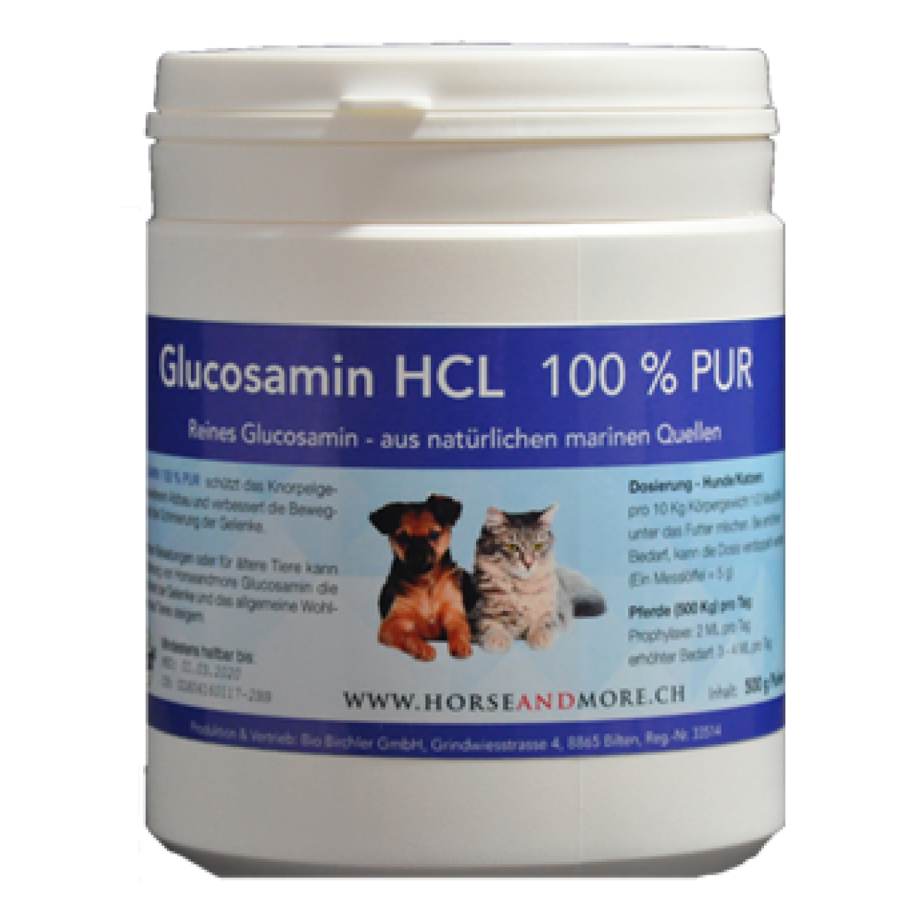 Glucosamin HCL, Pulver, 500 g