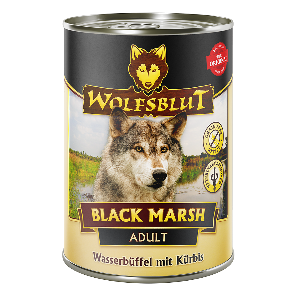 Can Adult Black Marsh - Wasserbüffel mit Kürbis 6 x 395g