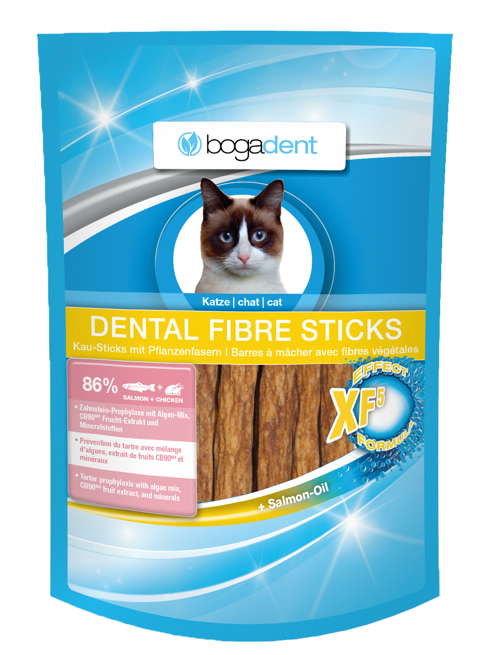 bogadent Dental Fibre Sticks Lachs Katze 50 g 