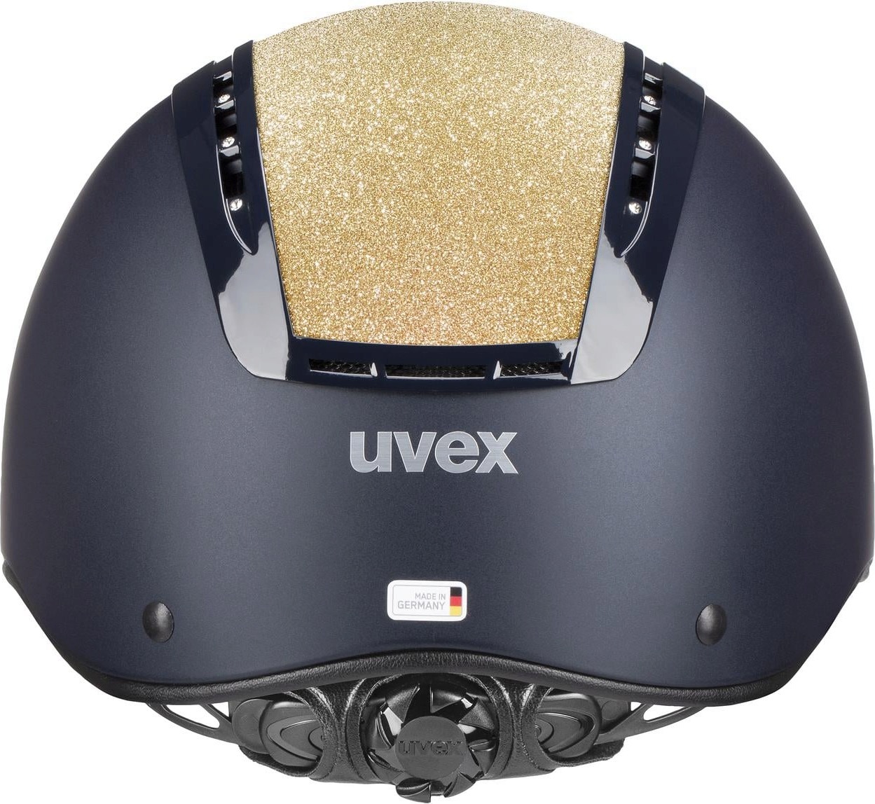 Casque d'équitation suxxeed starshine, navy-champagne