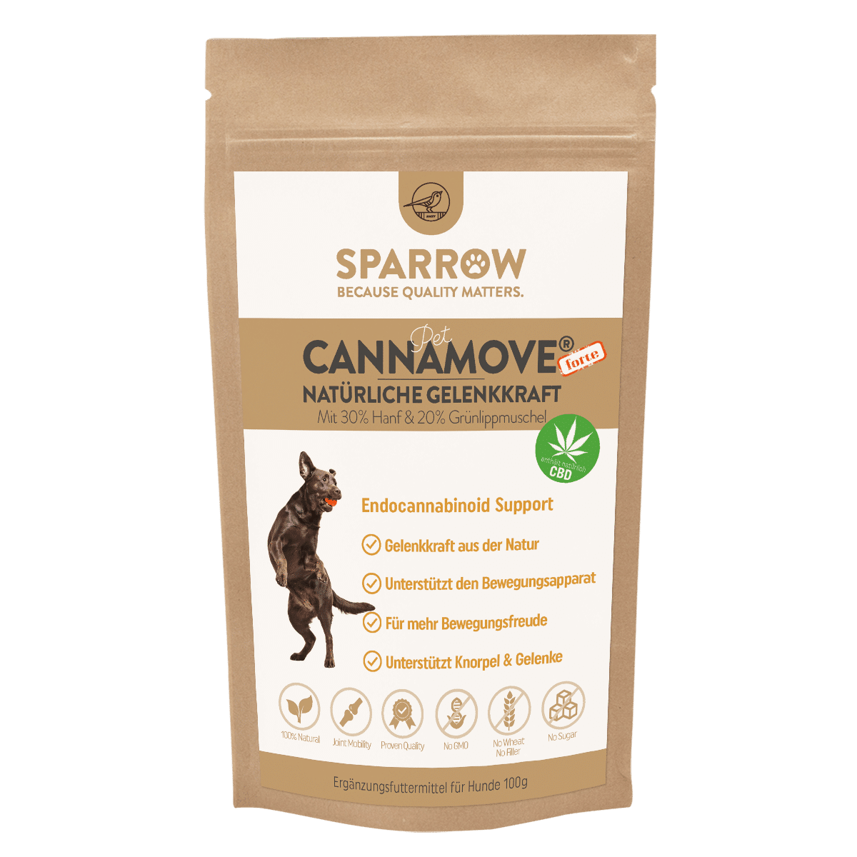 Pet CannaMove® FORTE für Hunde, 100 g