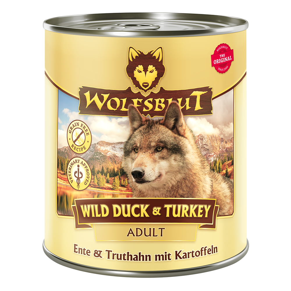Can Adult Wild Duck & Turkey - Ente & Truthahn mit Kartoffel 6 x 800g