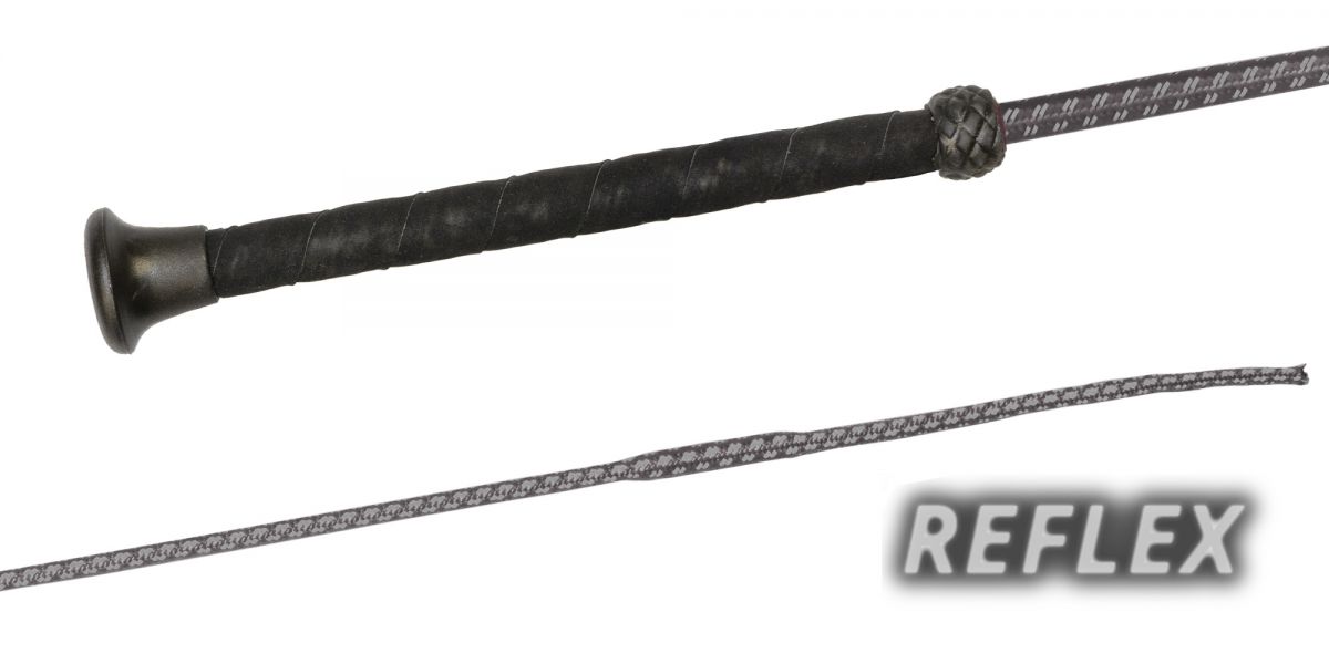 Dressurpeitsche Reflex, 100cm, schwarz