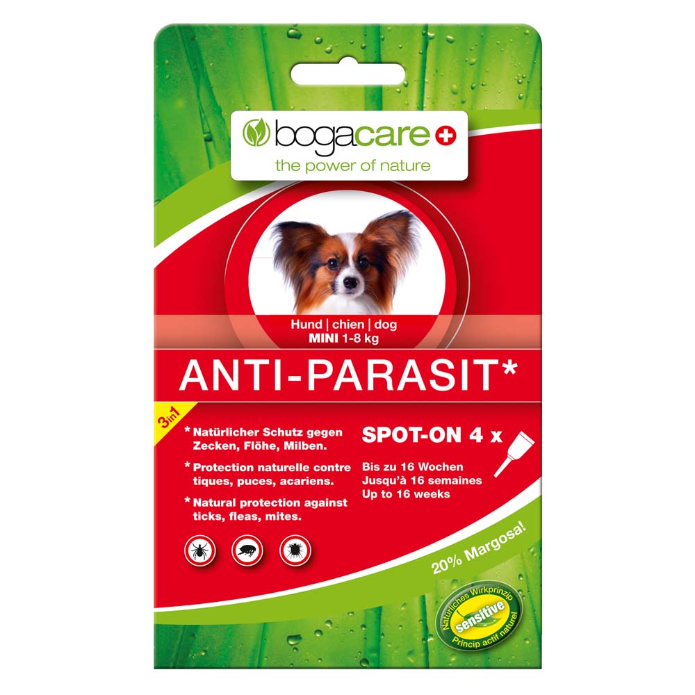 bogacare® ANTI-PARASIT Spot-on Hund MINI, 4 x 0.75 ml