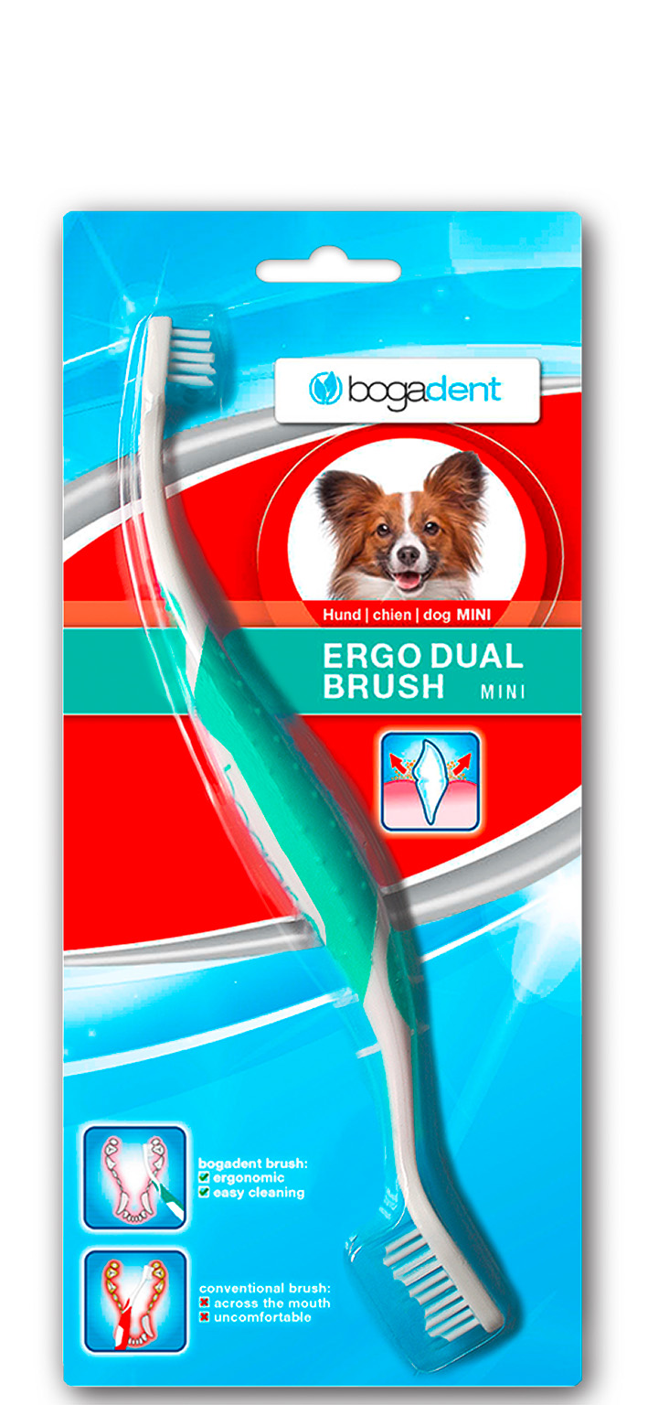 bogadent Ergo Dual Brush Mini für Hunde