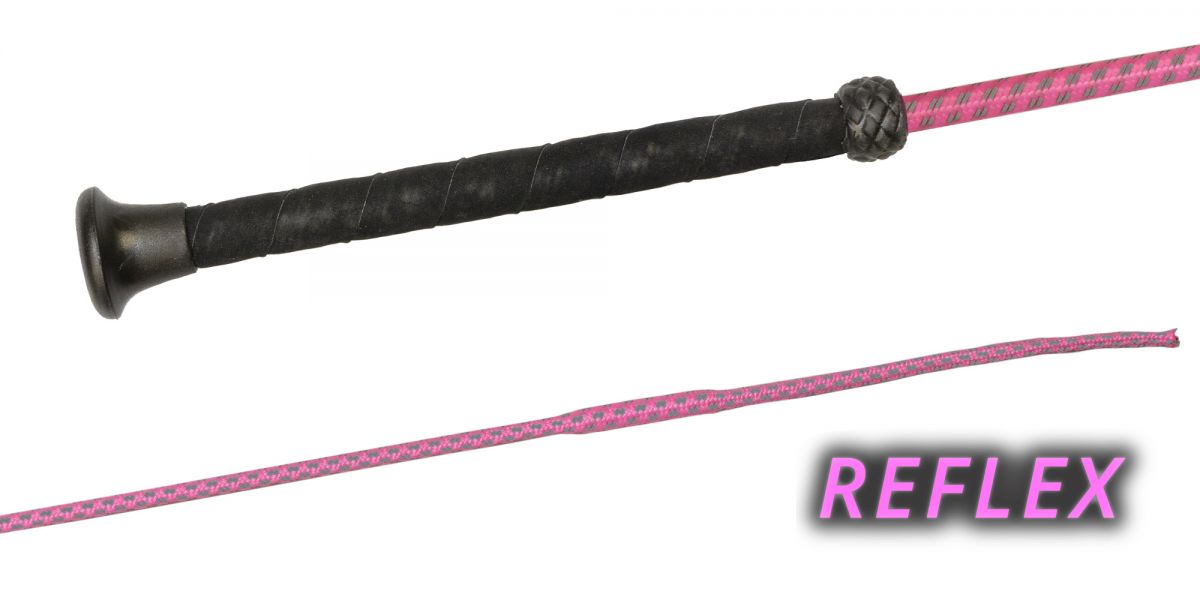 Dressurpeitsche Reflex, 100cm, pink