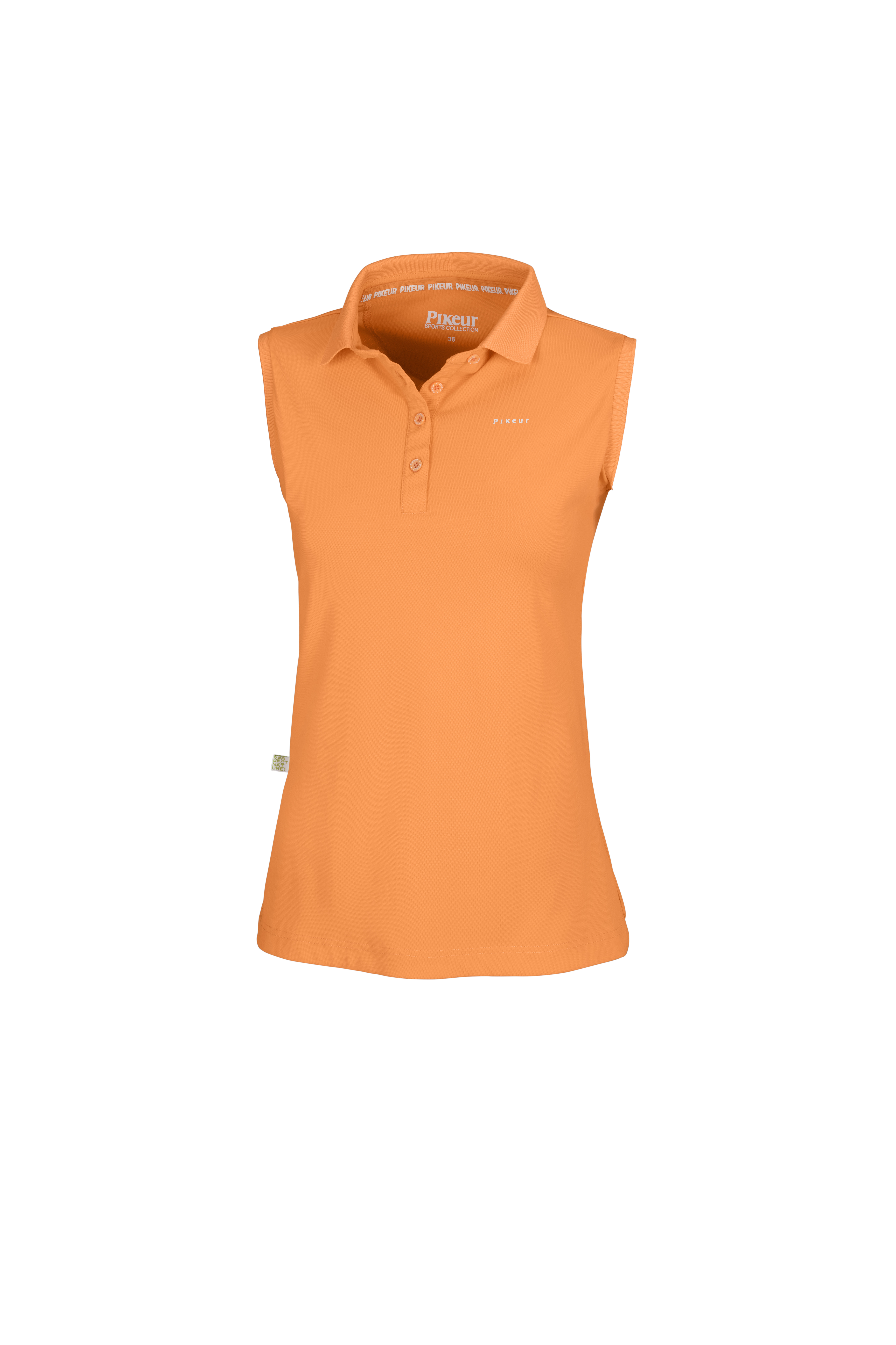 Funktions-Poloshirt JARLA, ärmellos, Damen, Sportswear 22, mandarin orange