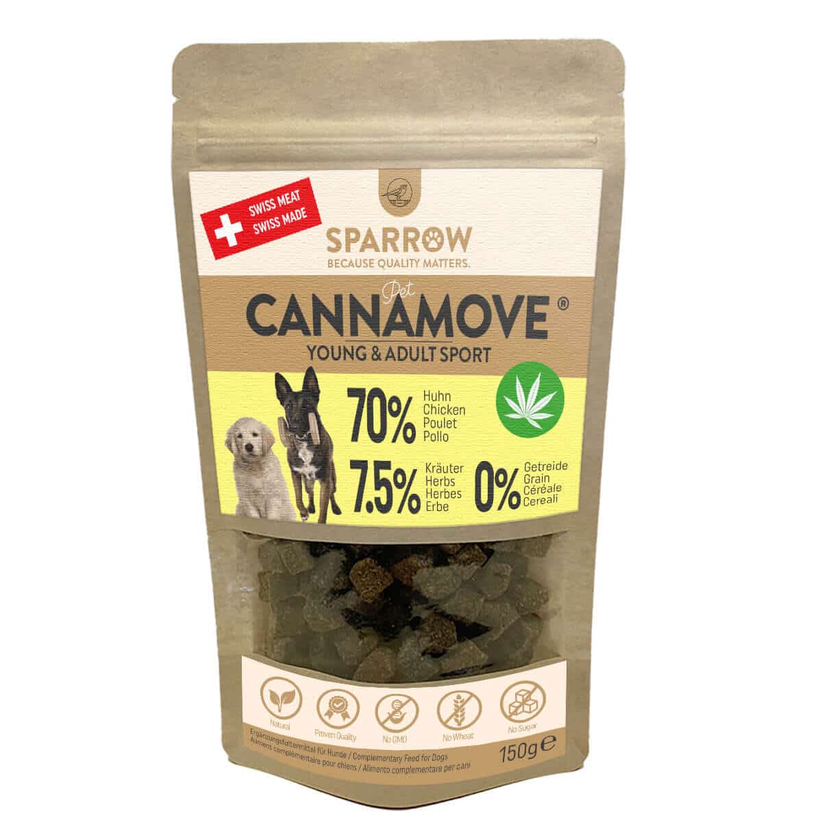 Pet CannaMove® Snacks, Young & Adult Sport, 200g