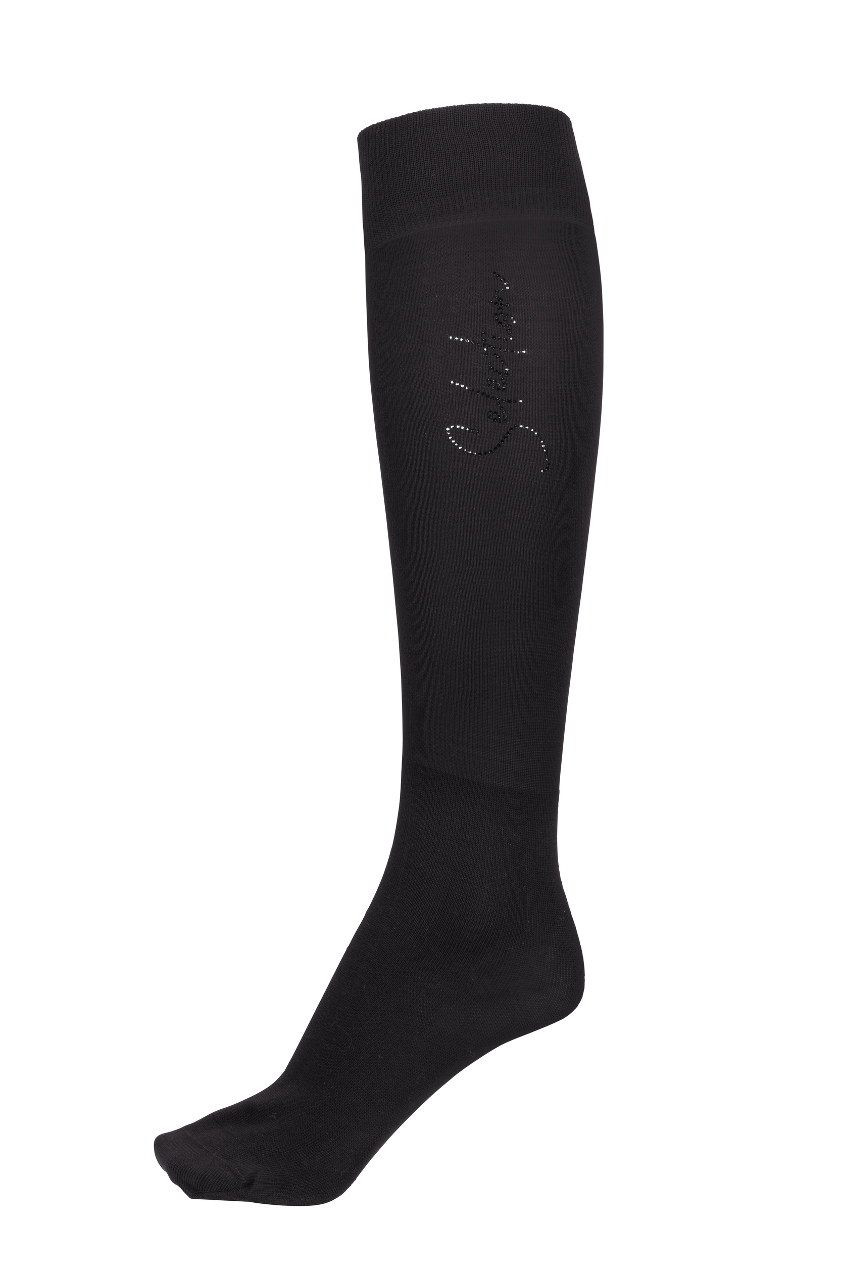 Reitsocken KNIE-STRUMPF Sportswear 22, schwarz