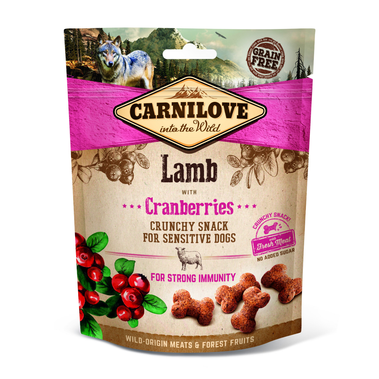 Adult Crunchy Snack - Lamm mit Cranberries 