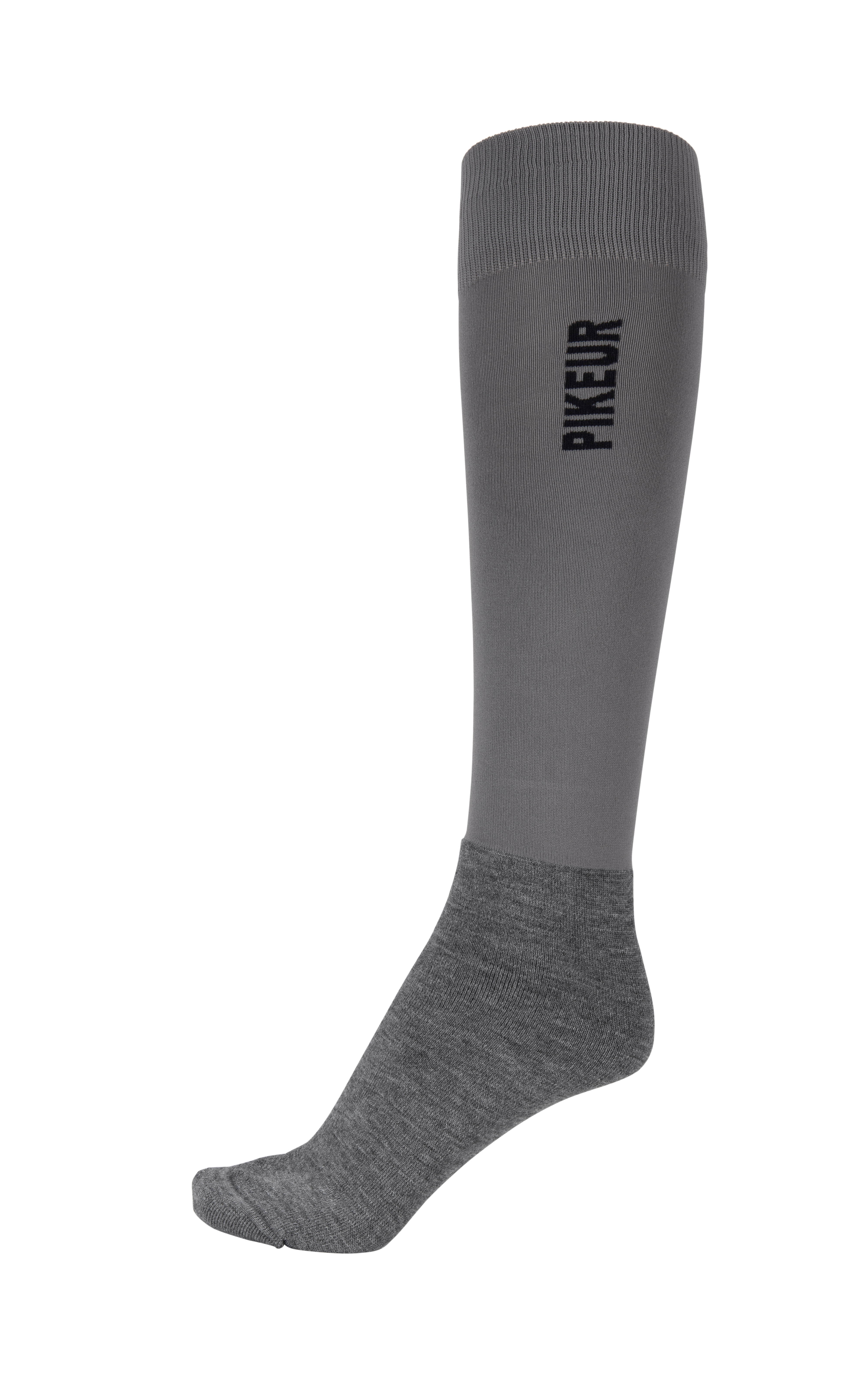 Calcetines de equitación KNIE-STRUMPF Tubo, gris oscuro/gris claro