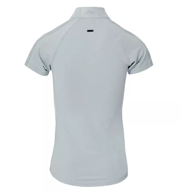 Albanese - Camiseta funcional de manga corta para mujer, azul empolvado
