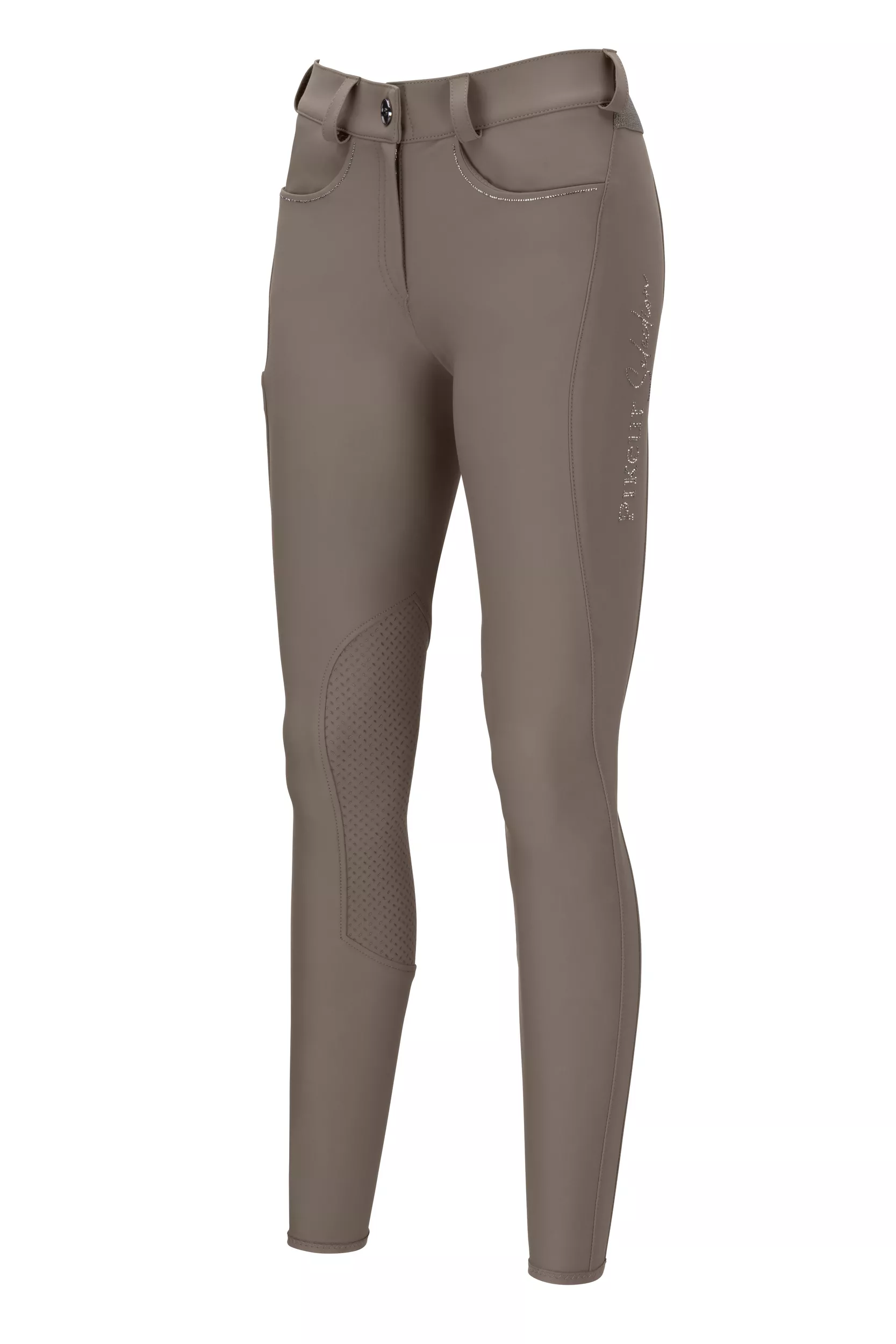 Riding breeches NIA SELECTION, GRIP, knee patches, taupe
