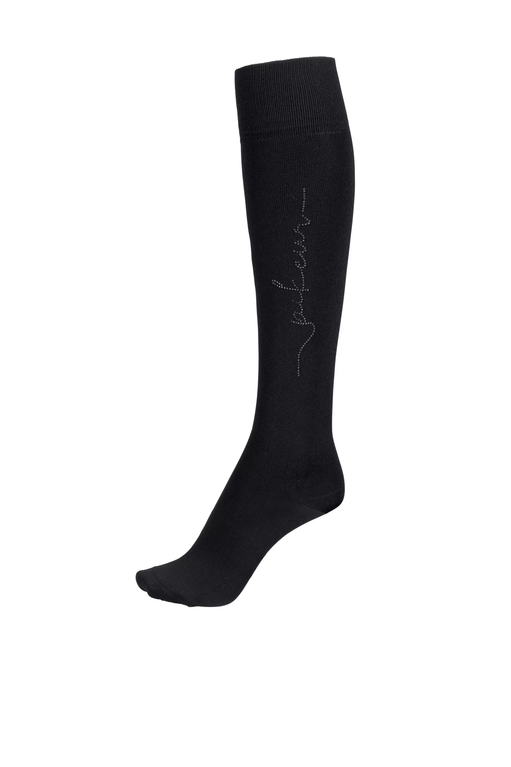 Reitsocken KNIE-STRUMPF Sportswear 22, schwarz