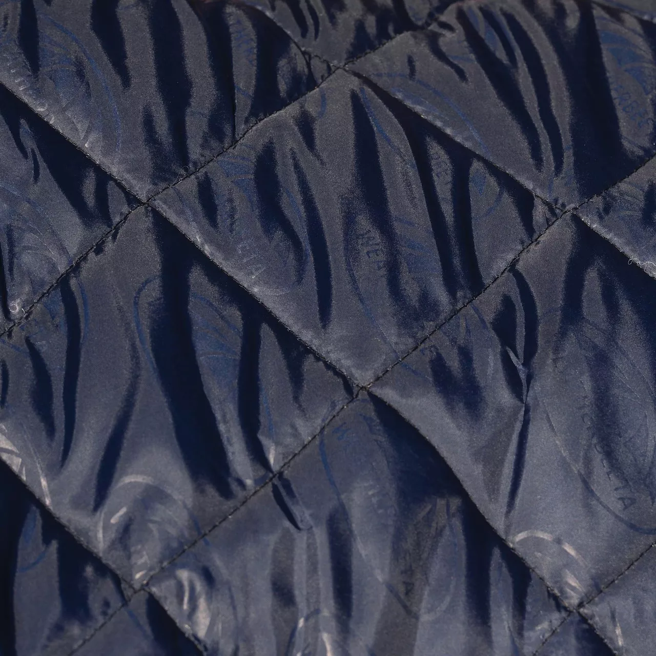 Manta estable Comfitec 1000D Diamod Quilt, cuello desmontable, mediano 220 g, azul/carbón/blanco